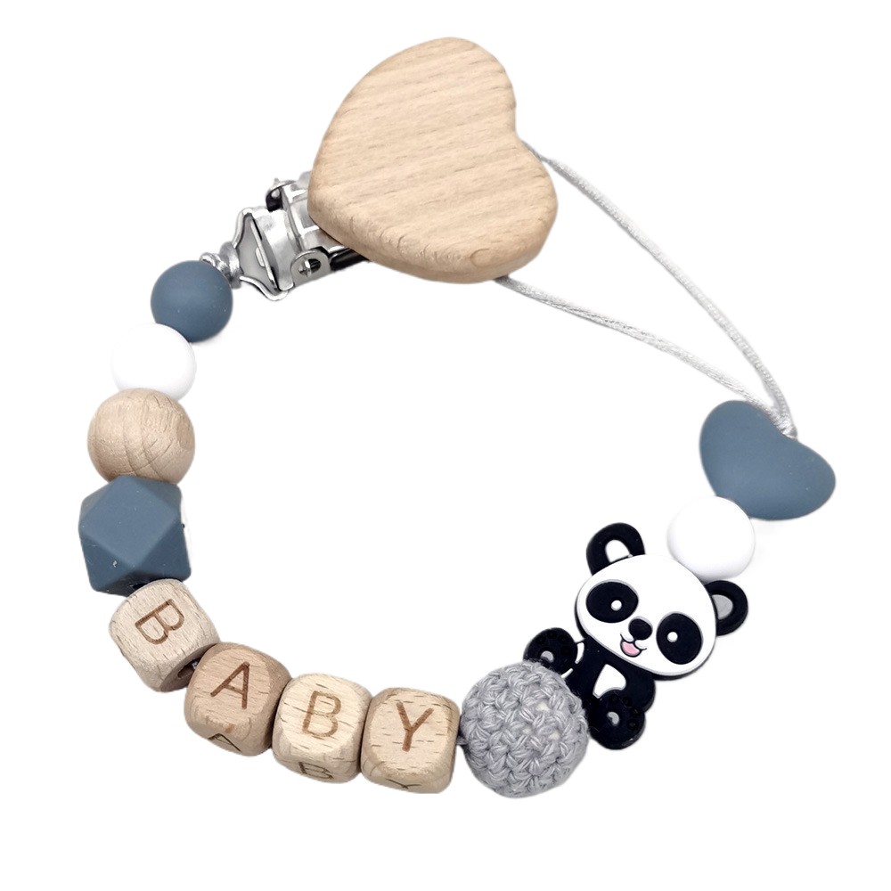 Baby Product - Rantai Empeng Bayi Kayu Personalisasi Desain