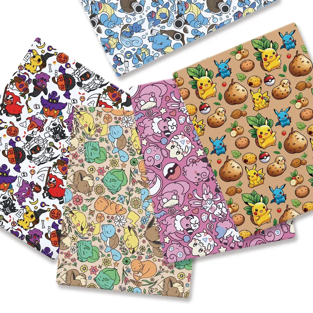 Baby Products In Japan - Kain Kartun Pokemon 140*50Cm Jahit Buatan