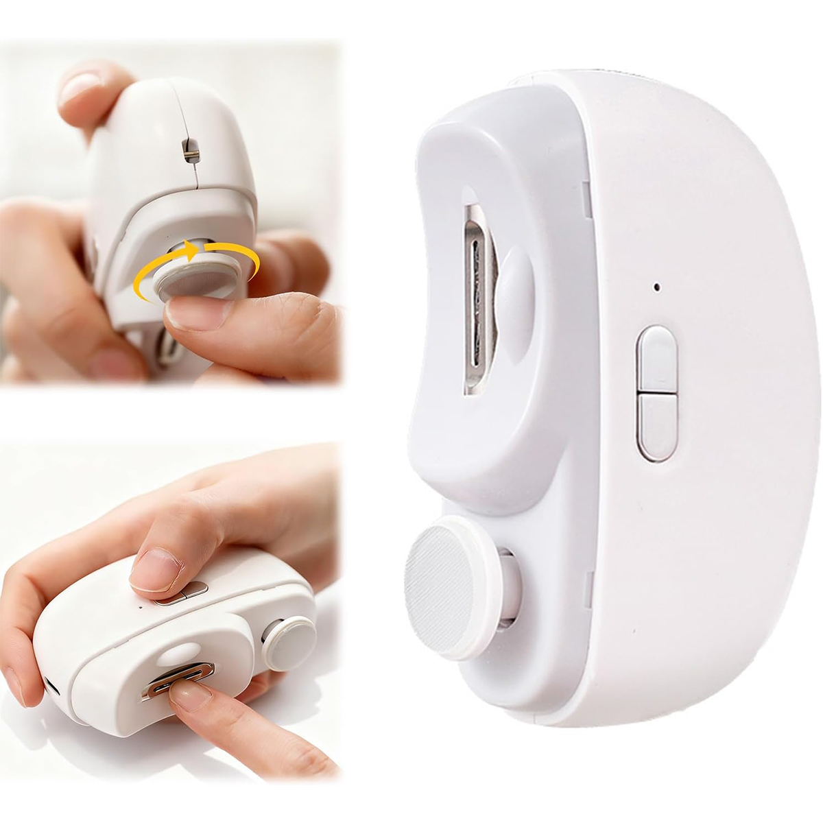 Baby Nail Trimmer Electric - Pemotong Kuku Elektrik dengan Lampu, Pemotongan