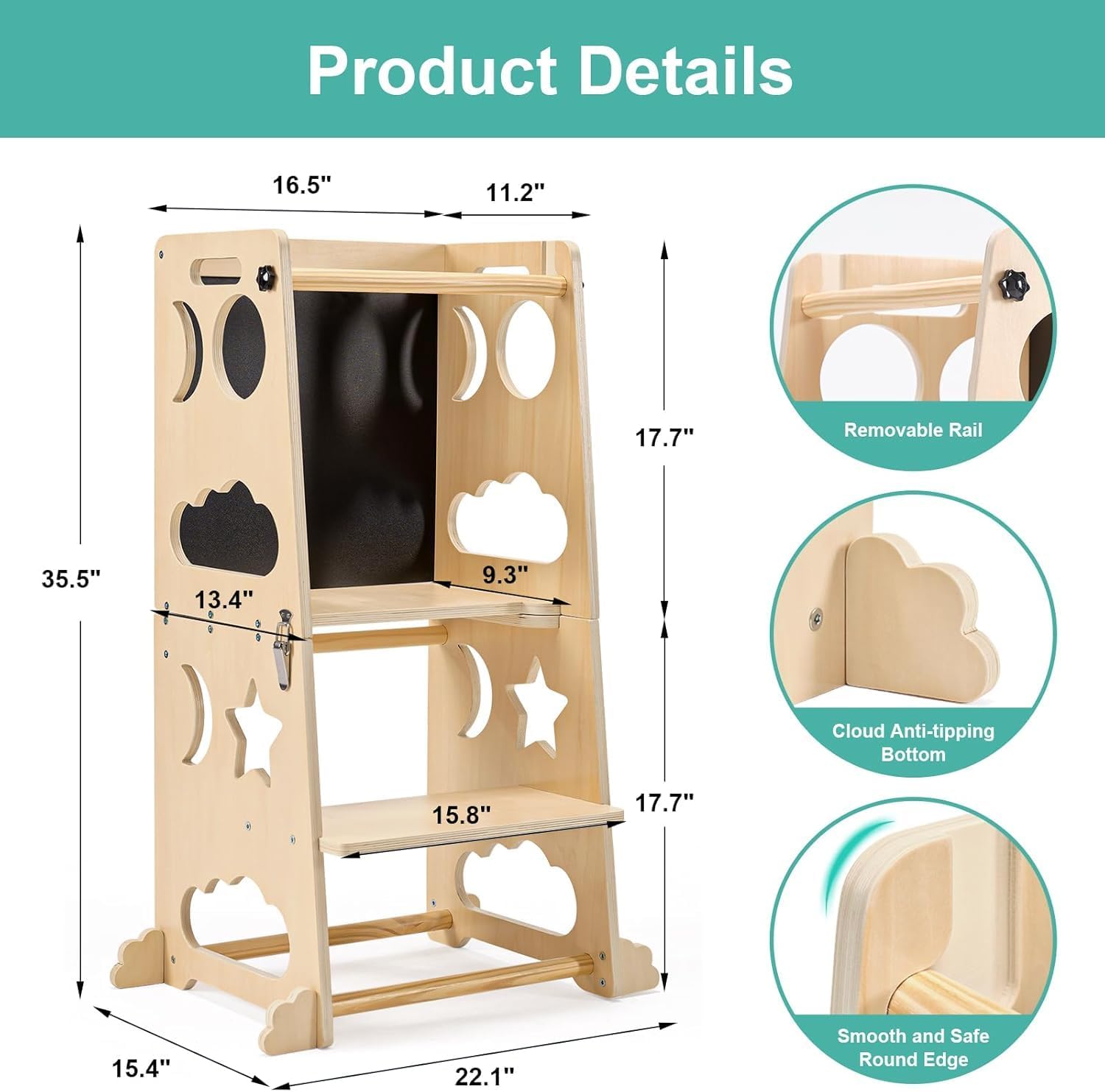 Menara Dapur Lipat untuk Balit - Toddler Learning Tower ulasan dan harga