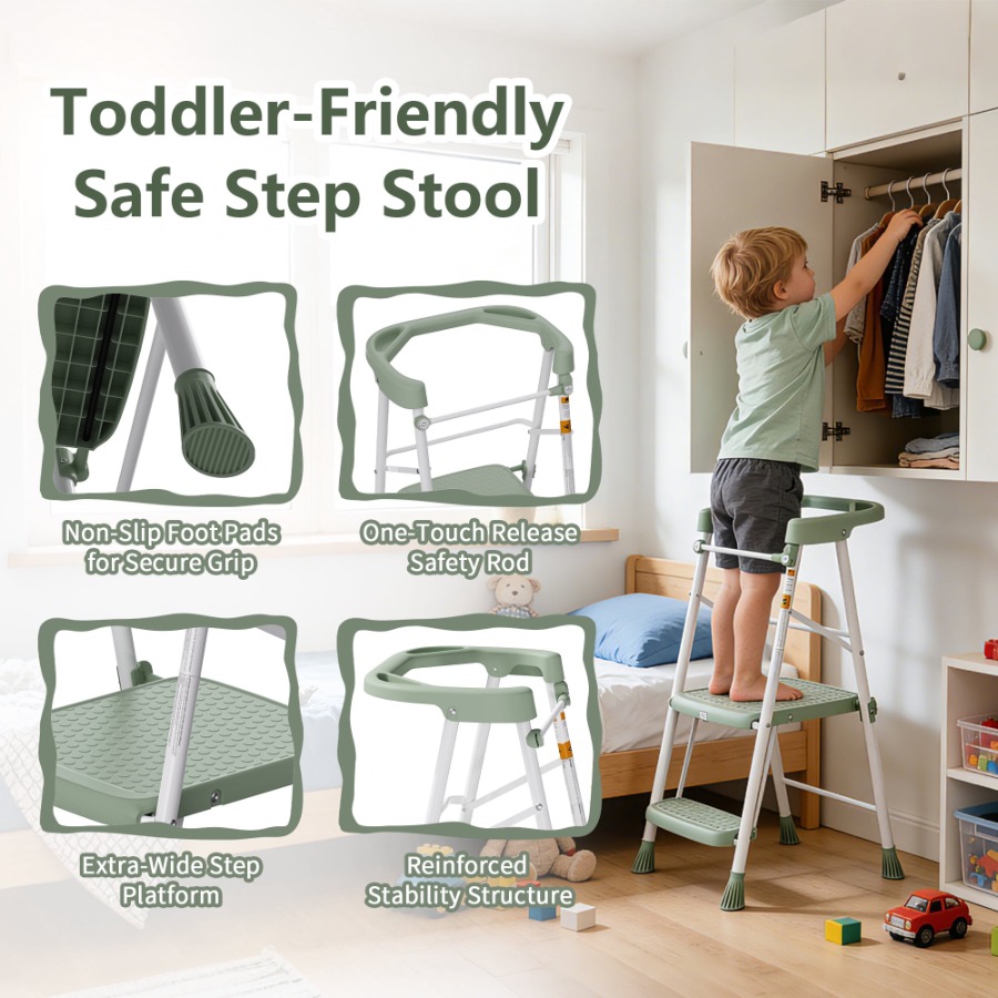 Pijakan Kaki Lipat untuk Balit - Toddler Learning Tower ulasan dan harga