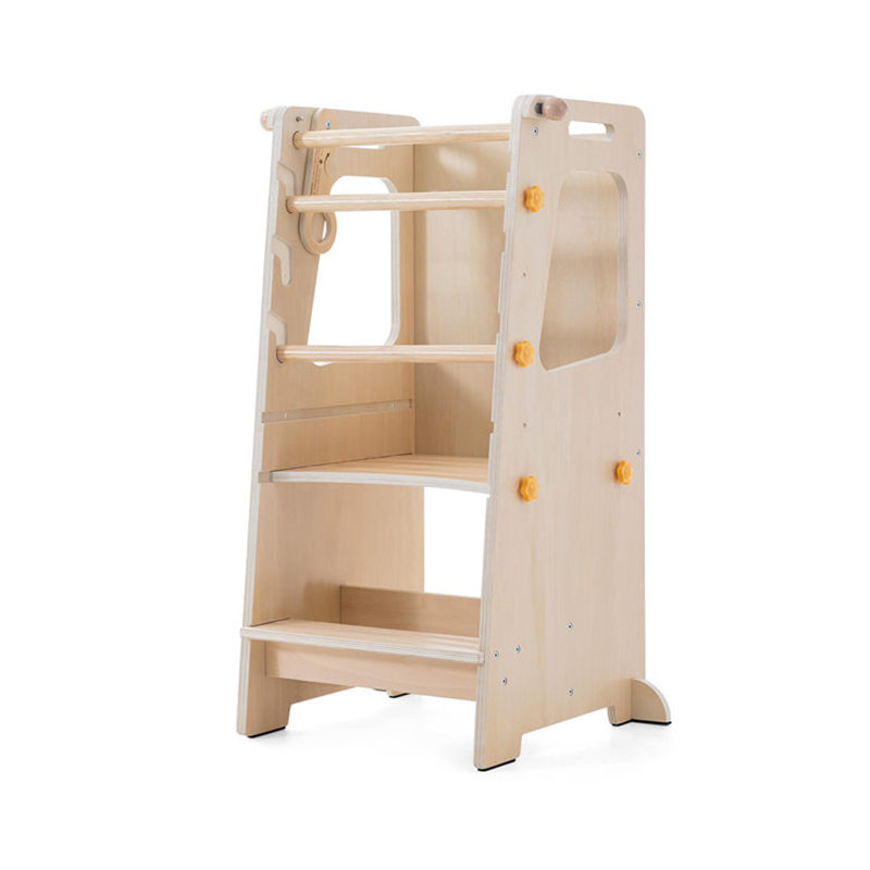 Menara Belajar Bayi Lipat Kayu - Toddler Learning Tower ulasan dan harga